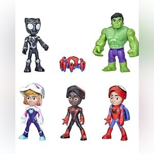 Hasbro Marvel Spidey and his amazing friends hero reveal multipack with mask up